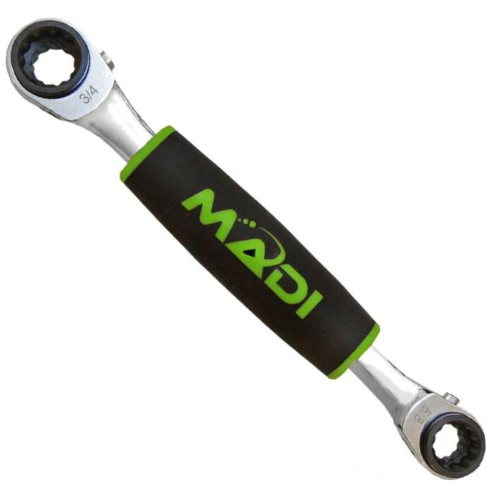 Madi 1/2" 5/8" 9/16" 3/4" Insulated 4-in-1 Lineman Wrench from GME Supply